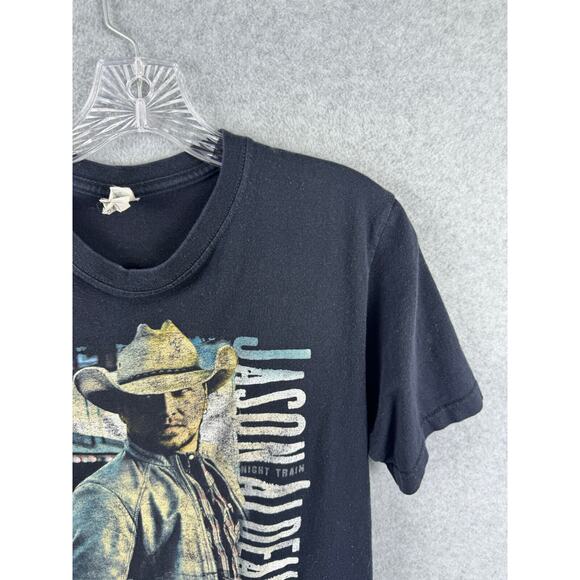 Jason Aldean The Night Train Tour‎ Size S Black Short Sleeve Tee Country Music - Picture 7 of 8